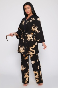 Пеньюар тройка Драконы 929