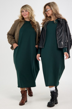 Платье футер-длинное