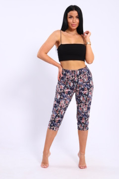 Бриджи с цветочным узором Бр-2