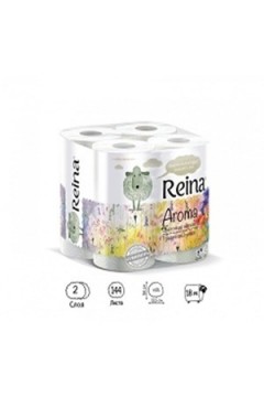 Туалетная бумага Reina Aroma Цветочная свежесть, 4 шт/уп артикул 000510