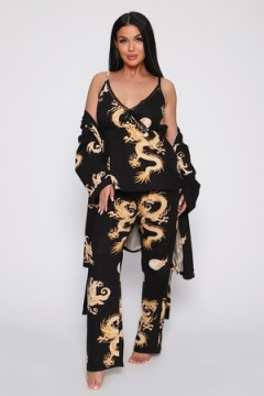 Пеньюар тройка Драконы 929