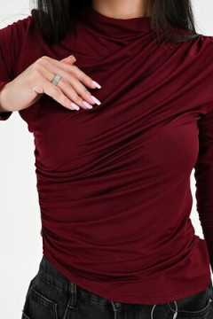 Лонгслив с драпировкой