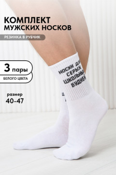 Носки мужские Школьные будни (набор 3 пары)