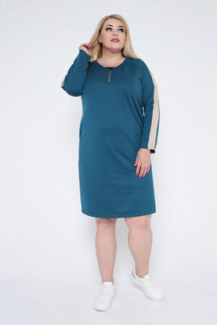 Платье трикотажное с молнией