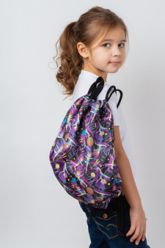 Мешок для обуви Гимнастки черный фон