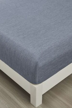 Простыня на резинке Страйп Меланж с высотой борта 25 см