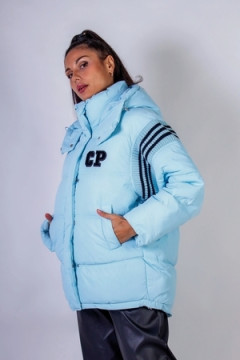 Куртка с капюшоном Оверсайз Евро-зима, демисезон арт. 2309