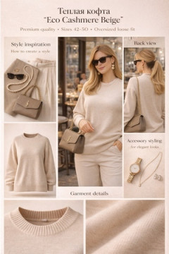 Джемпер Eco Cashmere Beige арт. 2701