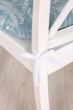 Подушка для мебели Bio-Line круглая с 4 завязками, 4 точки рогожка. P