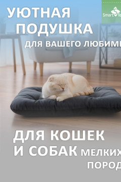 Лежанка для кошек и собак МурГав. Размер: 40*60см. Чехол: велюр