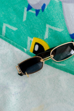 Полотенце пляжное махровое 70*140, 100 % хлопок, Ми-ми-мишки праздник