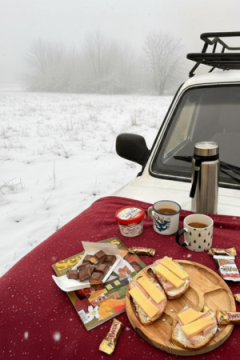 Плед Флисовый красный 100% полиэстер, плотность 130 г/м2