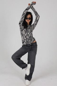 Лонгслив облегающий повседневный skims