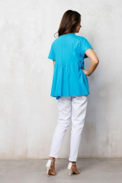 Брюки 344 джинсовые с карманами