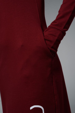 8520 Платье с капюшоном