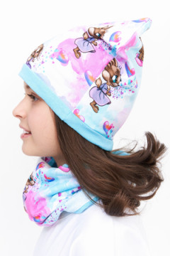 Комплект шапка и шарф Лапушка