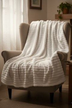 Плед Велсофт, плотность 220 г/м2, Pehmea Satu кремовый