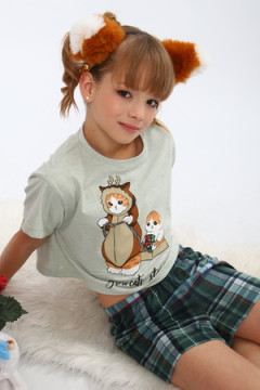 Пижама с шортами ПД-019-073 Кот Новый год