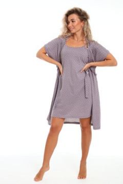 Пеньюар с сорочкой с сорочкой Флора 044