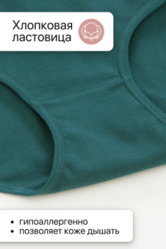 Набор трусов OIRO 39721 хлопковые с цветочным узором 3 шт