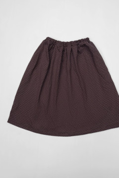 Детский костюм с юбкой Полька шоколадный