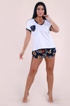 Пижама с шортами 257 Ананасы