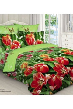 Постельное белье С Тюльпанами бязь, наволочки 70х70см
