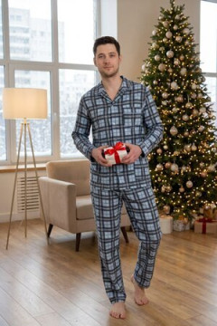 Пижама с брюками Фланель