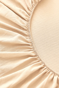 КПБ полукомплект простыня на резинке Борт 25 + 2 наволочки 50*70 экрю