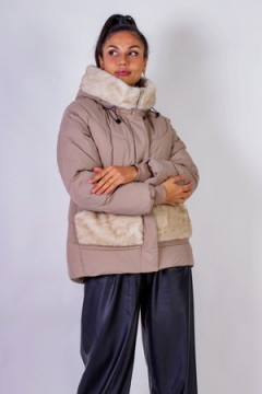 Куртка с капюшоном Меховая отделка арт. 631