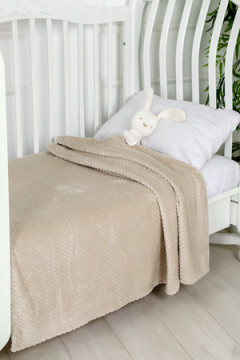 Плед велсофт Bio-Line, мягкий пушистый кубик