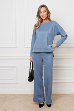 Костюм с брюками замшевый брючный 43043