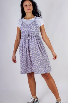 Сарафан с кокеткой+Футболка арт. 8686