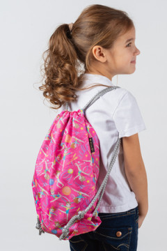 Мешок для обуви Гимнастки розовый фон