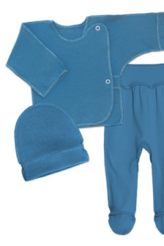 Детская комплект белья для новорожденных (распашонка, шапочка, ползунки)