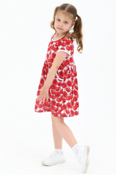 Платье 33066 Киска с карманами маки