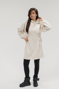 Туника теплая с капюшоном и хлястикамии
