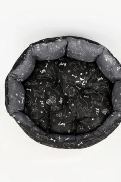 Лежанка для кошек и собак 50×60 с бортиками LDZB, бязь, 100% хлопок, износостойкая, Bio-Line