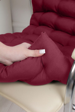 Подушка для мебели со спинкой матрас подушка для кресла, 85х42х5 см на резинке и с завязками