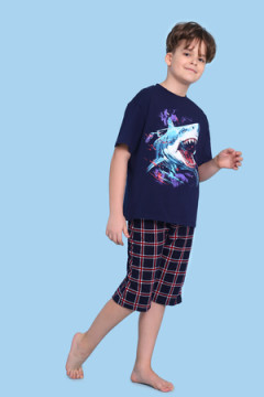Пижама с шортами арт. ПМ-022-058 Акула