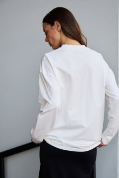 Лонгслив оверсайз с принтом