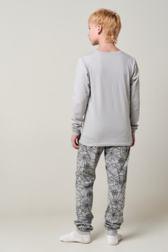 Пижама с брюками Кулирка с рибаной мальчик длинный рукав