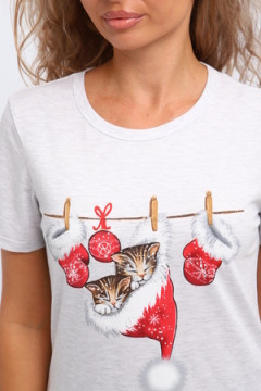 Костюм с брюками КД-008-080 Котята новогодние