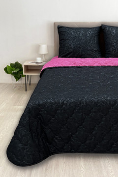 КПБ с одеялом New Style КМ-028 черный-фуксия