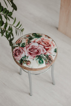 Подушка для мебели Сидушка на табурет круглая