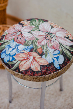 Подушка для мебели Сидушка на табурет круглая