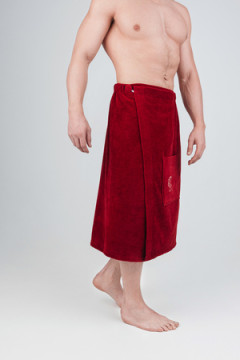 Накидка для бани велюровая