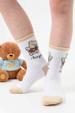 Детские носки стандарт Мишка-Ангел комплект 1 пара