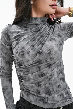 Лонгслив с драпировкой