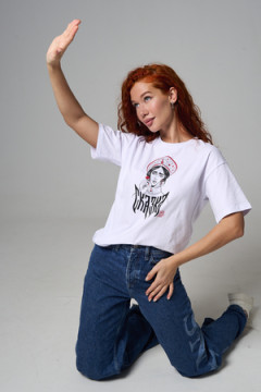 8580 футболка оверсайз женская
